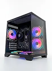 PC Gamer Aquário Branco Ryzen 5 5600GT Vega 7 | 16GB DDR4 | SSD NVMe 512GB | Windows 11 Pro Original | Gabinete com 5 Fans LED (AQUARIO PRETO)