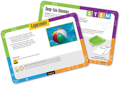 Miniatura 3 de Learning Resources STEM - Juego de actividades para fregadero o flotador, conceptos científicos tempranos, 32 piezas, a partir de 5 años