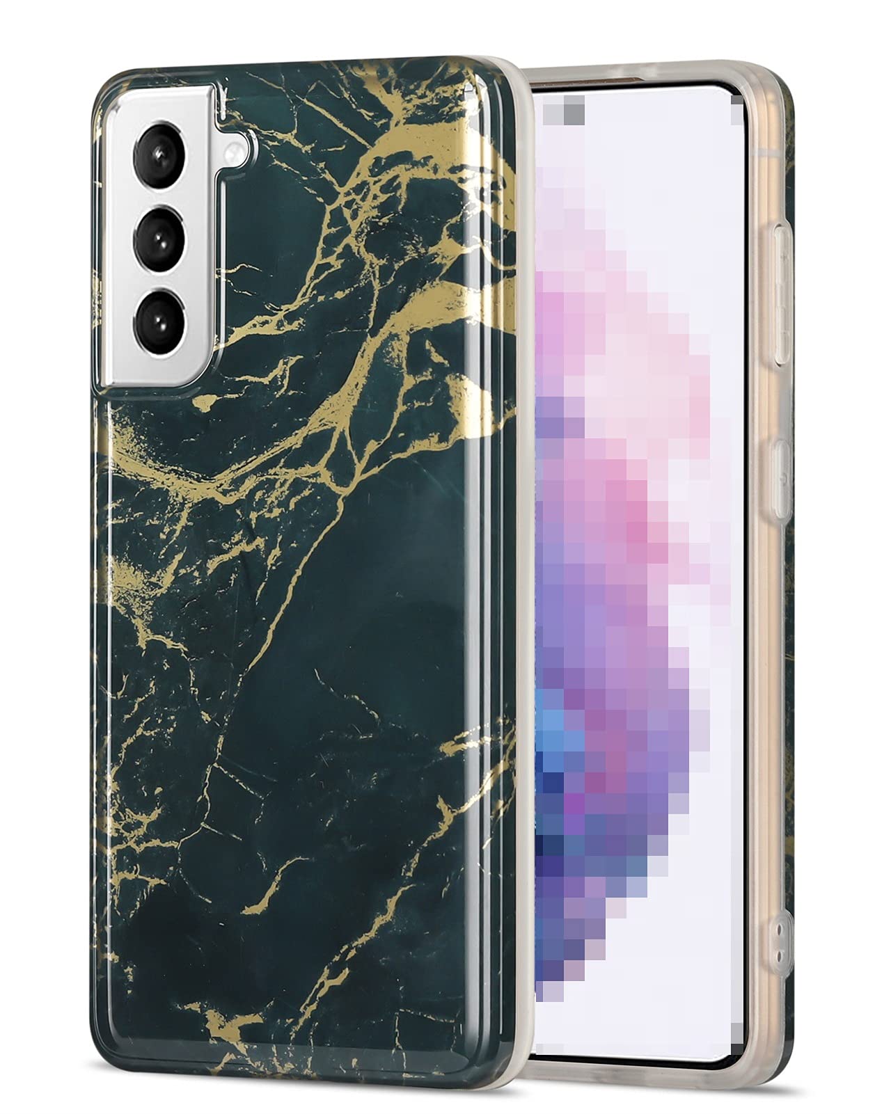 WSZMD Phone Cover Phone Cover Fit For Samsung Cell Basic Cases Body Cover Phone Drop Protection Case (Color : Dark green, Size : For A51-5G)