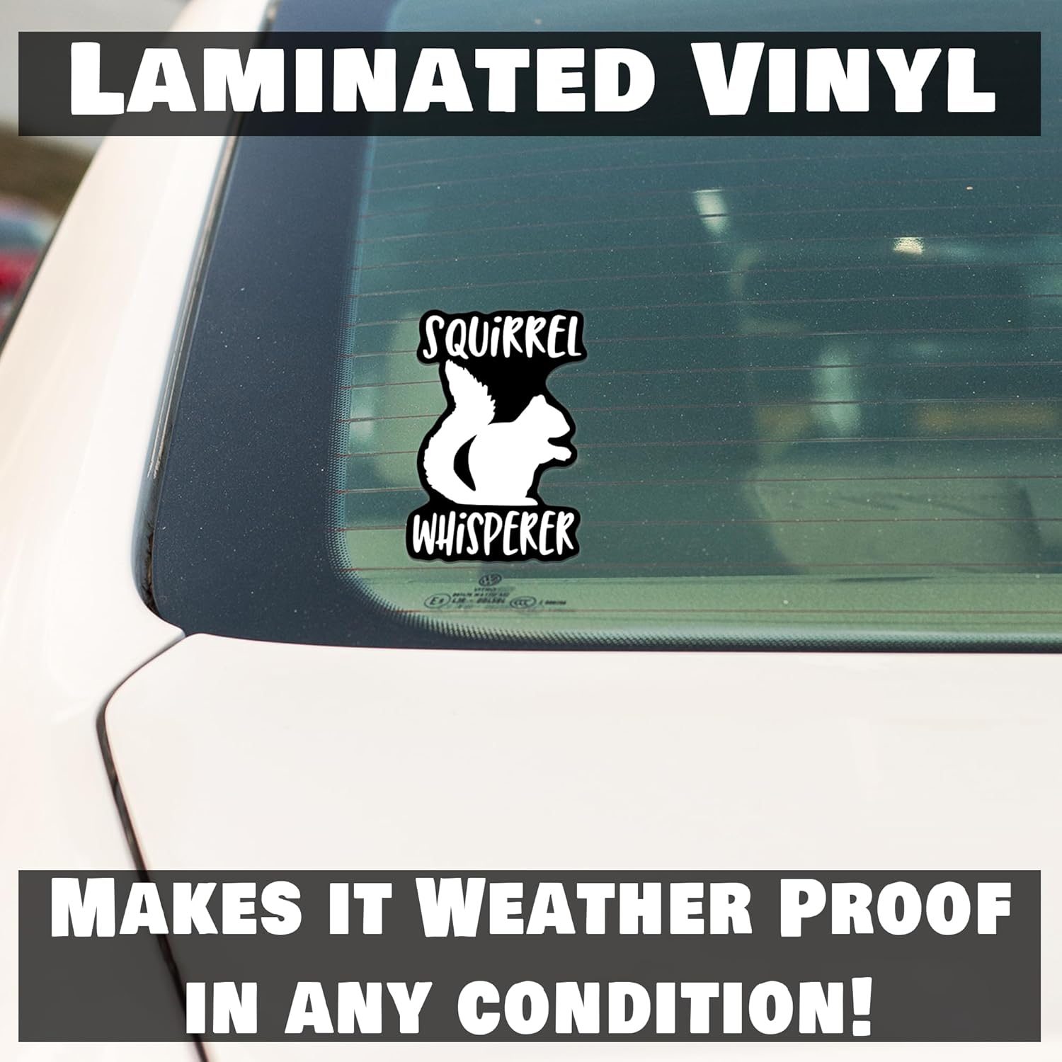 Squirrel Whisperer Vinyl Decal Sticker | Cars Trucks Vans SUVs Windows Walls Cups Laptops | White | 5.5 Inch | KCD2410 - Image 4