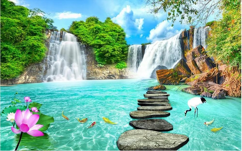 3D Wallpaper TOKMOCO Custom 3D Wall Murals - Self-Adhesive Nature ...