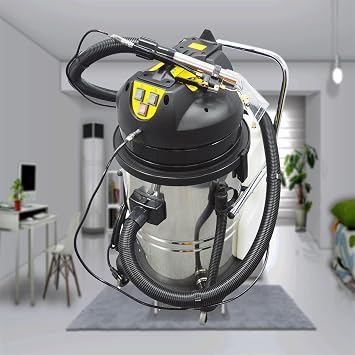 80L 21.1gal 3IN1 Commercial Vacuum Cleaner - 2000W 110V Wet & Dry Carpet Cleaner, Floor Extractor with 116PSI Pressure, Cycle Air-Cooled for Hall, the Restaurant, etc.