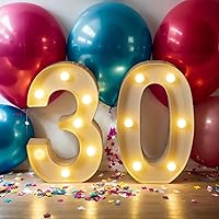 Vista 98 de Foaky LED Letter Lights Sign Marquee Light Up Letters Sign for Night Light Wedding/Birthday Party Battery Powered Christmas Lamp Home Bar