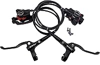 Vista 1 de Juego de frenos de disco hidráulicos para bicicleta de montaña, kit de freno de disco delantero y trasero apto para bicicleta MTB XC Trail, e-Bike