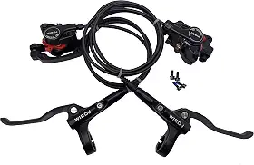 Conjunto de freio a disco hidráulico para mountain bike, kit de freio a disco dianteiro e traseiro, adequado para trilha MTB XC, e-Bike, Fat Bike, kit de atualização para freio a disco mecânico