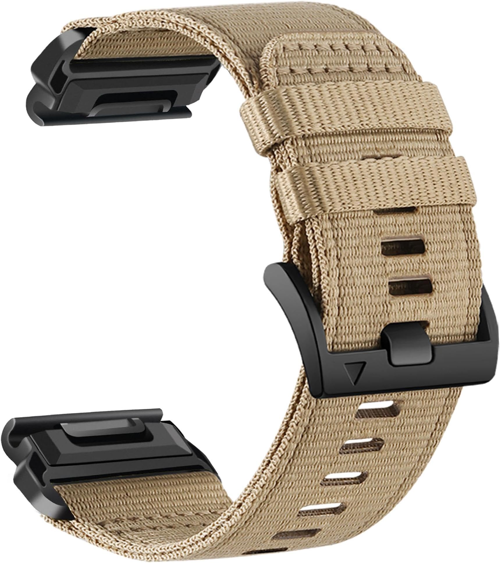 Rugged Nylon Watch Bands for Garmin Fenix 8 51mm / Enduro/Instinct 2X / epix Pro 51mm, Adjustable Sports Wrist Strap with Stainless Steel Clasp for Fenix 7X / 6X /5X, Instinct 3 50mm