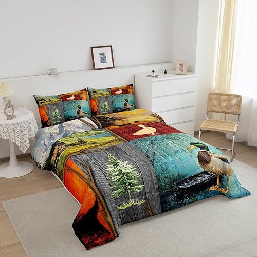 Miniatura 96 de Feelyou - Juego de edredón retro hippie con flores, tamaño King, para niños, con diseño de plantas florales botánicas de los 60 y 70, edredón Multi