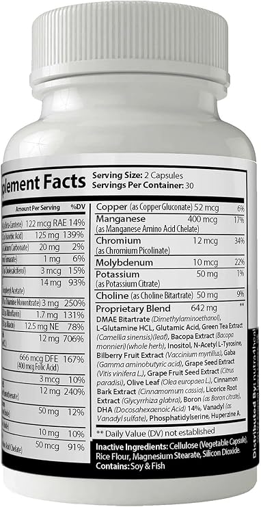 Pro Mind Complex Mind Tech Nootropic Original by Nutra4health Technologies Mindtech Brain Booster Supplement 60 Capsules