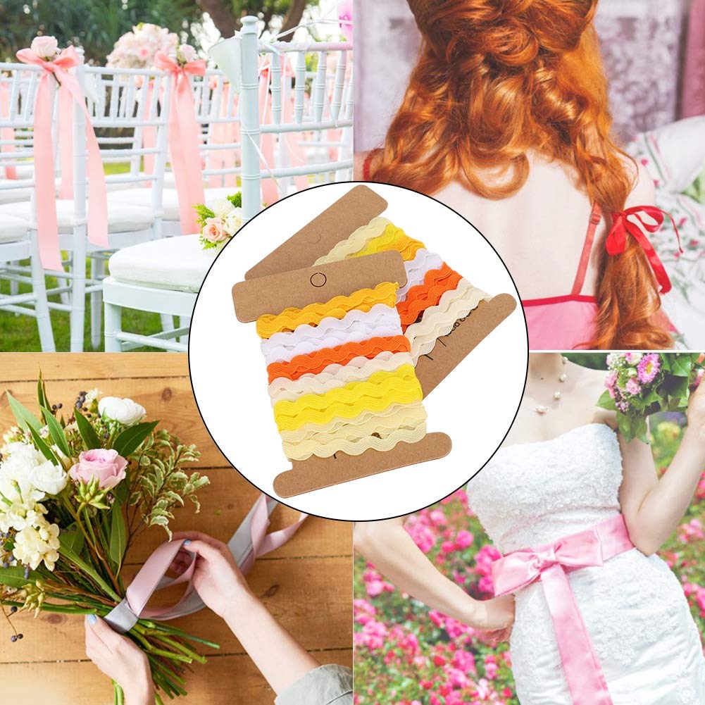 Flecos Para Coser Largos Fydun 2 Piezas De Cinta De Color En Zigzag, Cinta Con Flecos Doblados Y Ondulados Para Decoración De Boda, Fiesta En Casa, Cinta De Encaje, Suministro Artesanal(#1 Cinta