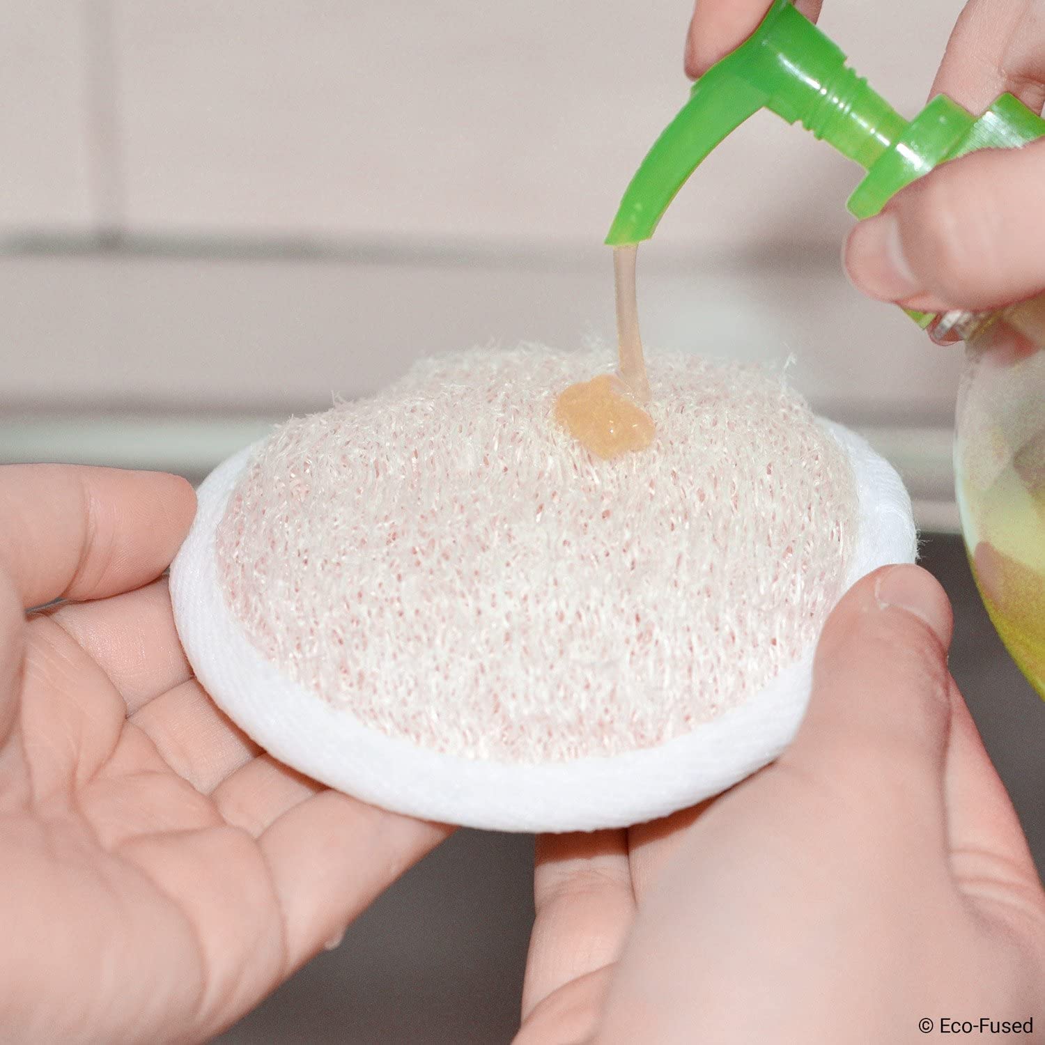 Ręczniki luffa (zestaw 5 sztuk) - Gąbki złuszczające do szorowania - Naturalny materiał Luffa - Niezbędny produkt do pielęgnacji skóry - Do kąpieli/kąpieli - Tekstura włóknista