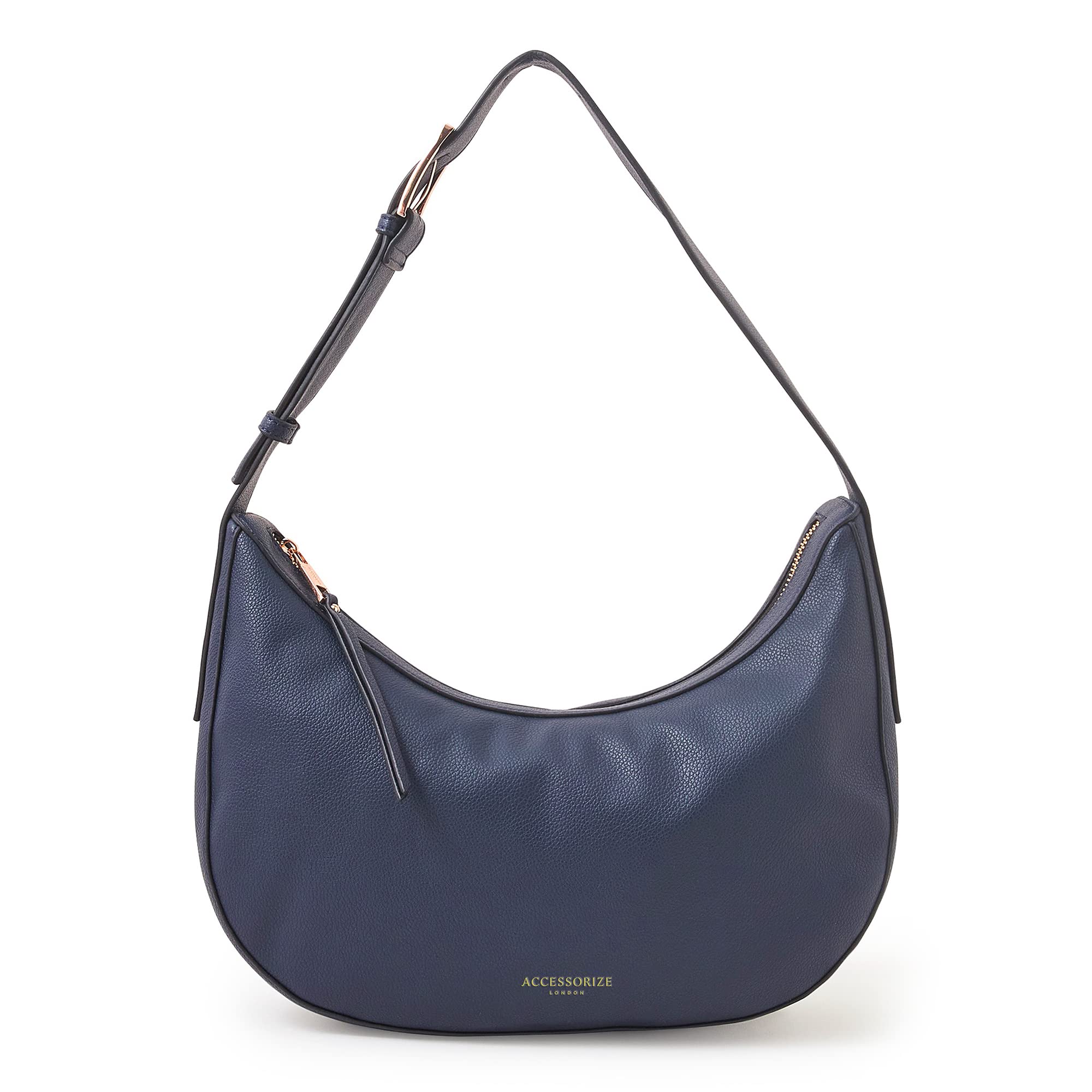 Accessorize London Womens Faux Leather Navy Scoop Shoulder Bag (B0C3V5FNWR) Amazon Price History, Amazon Price Tracker