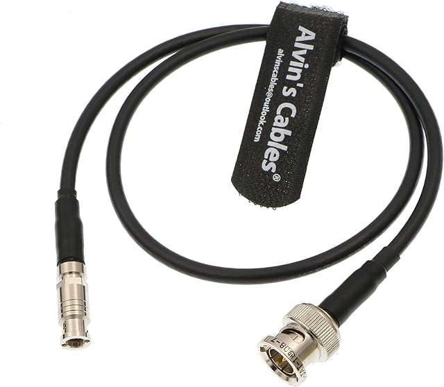 Alvin's Cables Micro BNC Male High Density BNC to BNC Male 6G HD SDI Coaxial Cable for Blackmagic Video Assist 75 Ohm