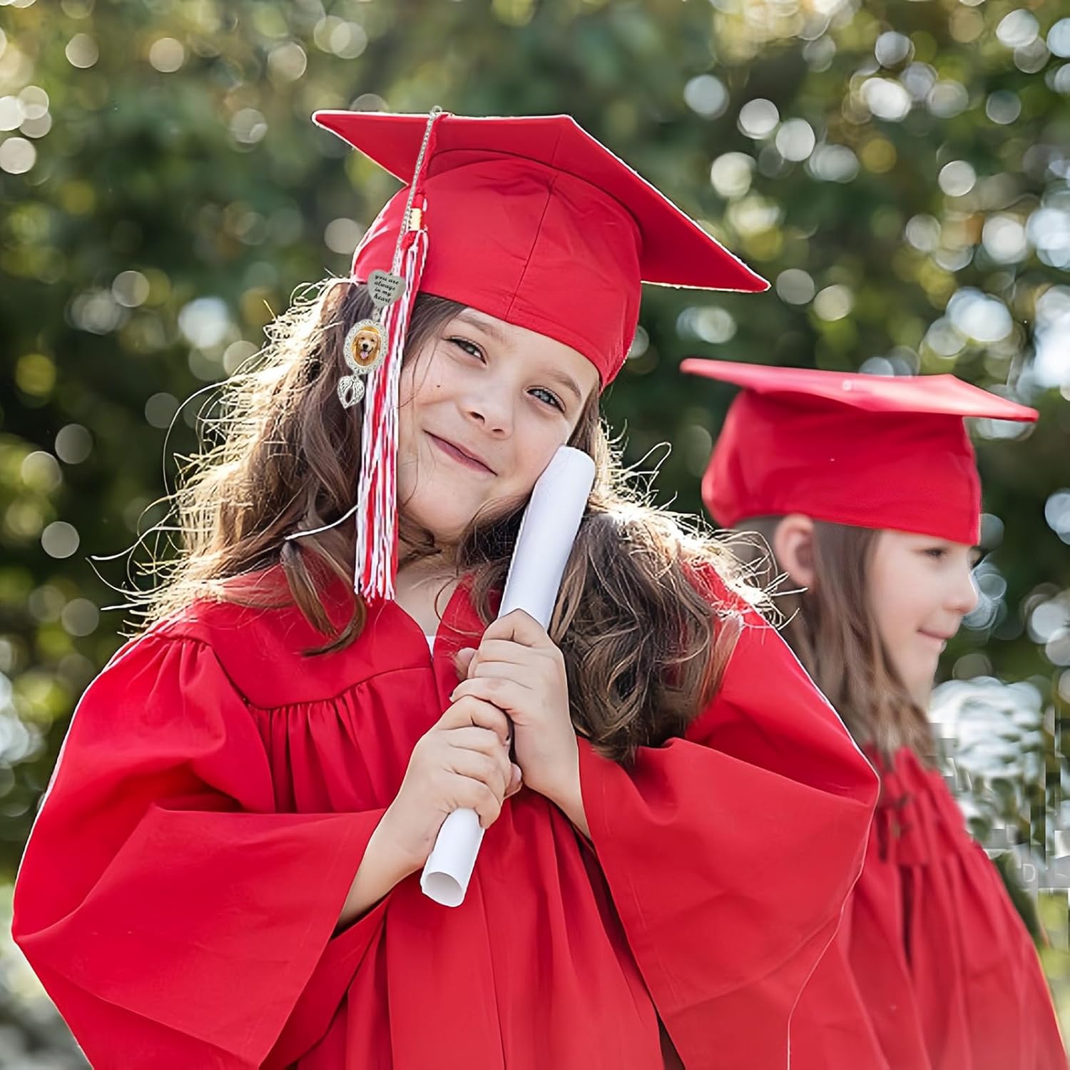 Personalized Custom Memorial Graduation Tassel Photo Charm for Cap Memorial Tassel Charm for Him Her Graduation Gifts for Gown Ceremony - Image 4