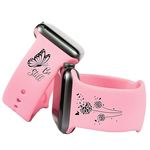 Be Still Butterfly Watch Band Compatible With Apple Watch 38mm 40mm 41mm 42mm 44mm 45mm Engraved Gift Compatible With iWatch Series SE7654321