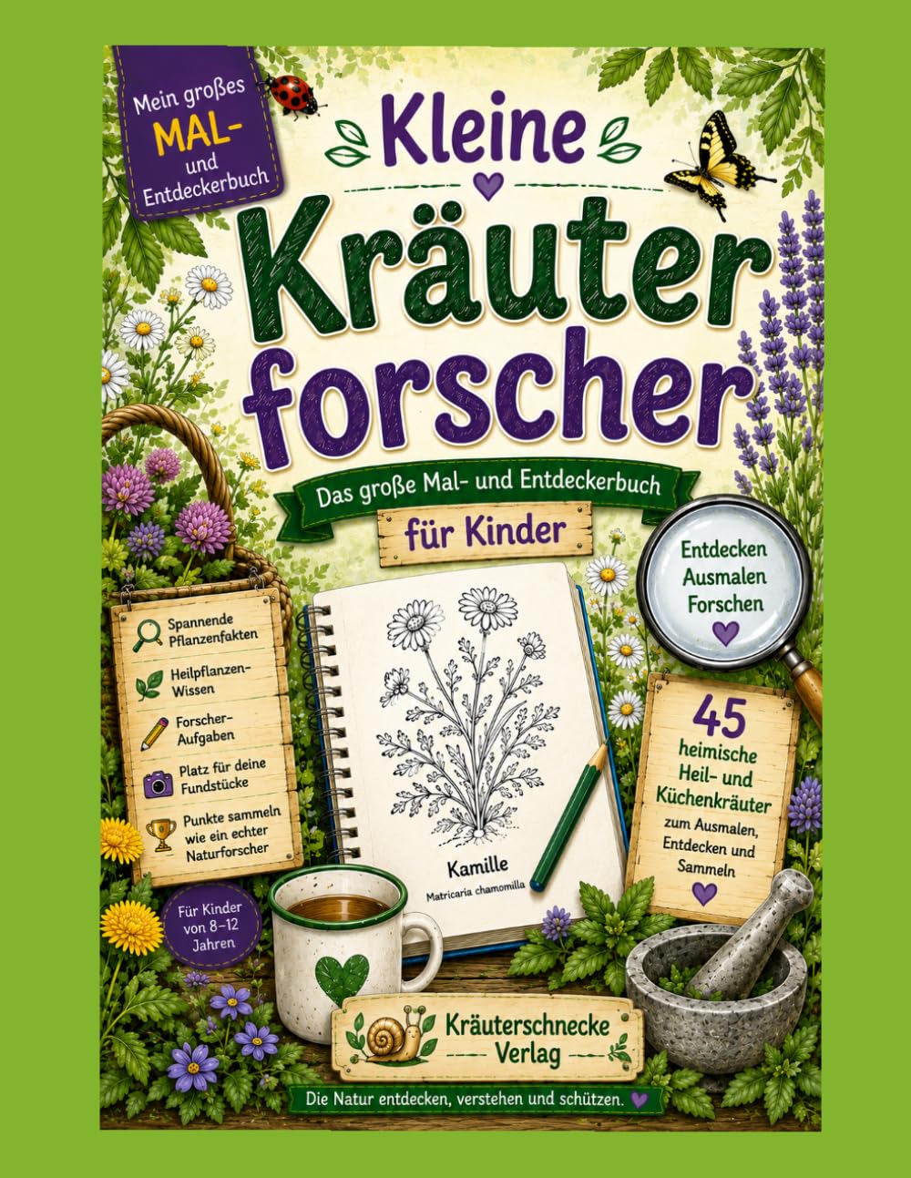 Kleine Kräuterforscher: Das Große Mal und Entdeckerbuch für Kinder