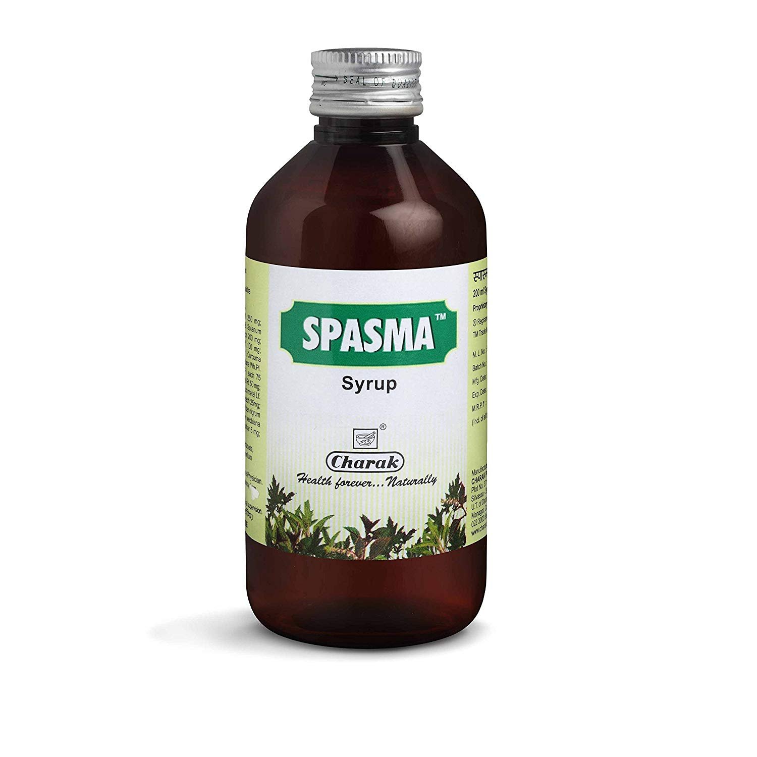 Charak Pharma Spasma Syrup for Cough & Respiratory relief - 200 ml (Pack of 2) (B0732VZG9P) Amazon Price History, Amazon Price Tracker