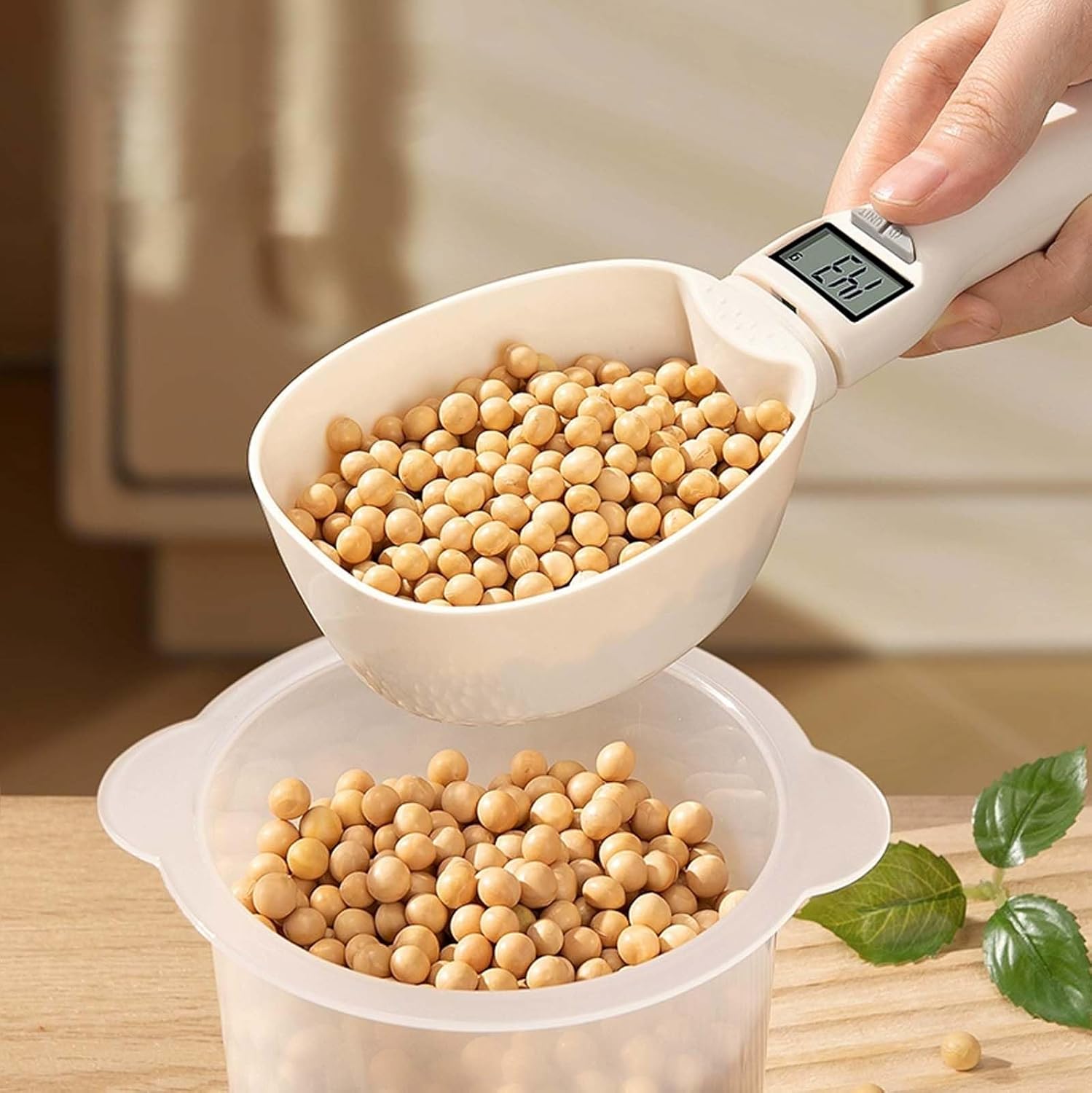 Balance Cuisine Numérique pour Chien/Chat : Mesure Précise avec Cuillère Détachable - Image détaillée