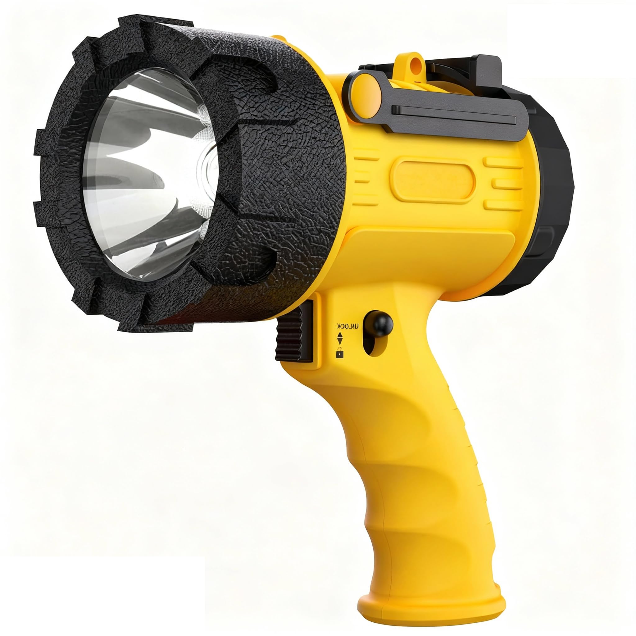 Rechargeable Spotlight Flashlight 2000,000 Lumen LED IP67 Waterproof