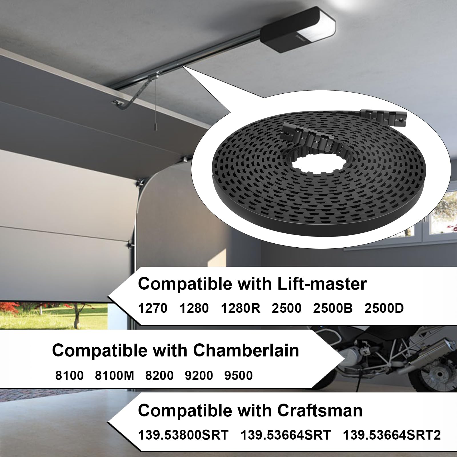 Amazon.com : 41A3589-3 41A3589-12 Garage Door Opener Belt for 7