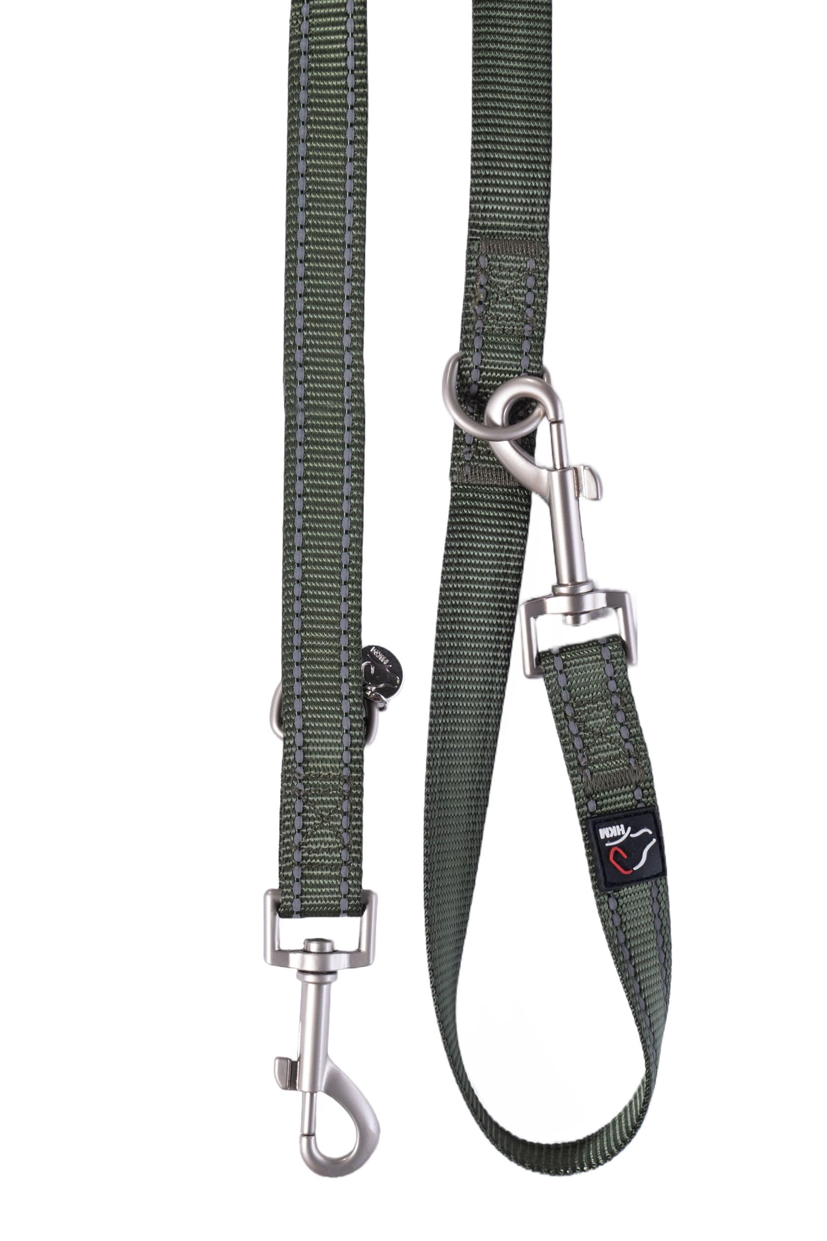 Hkm Anam Cara- Nylon Dog Leash Olive 2.5 cm x 200 cm