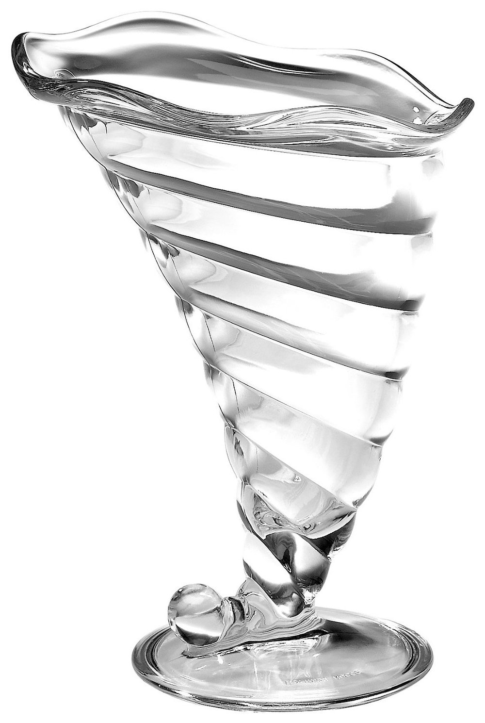 6 coppe per il gelato a forma di conchiglia Fortuna, diametro di 11 cm, 320 cml