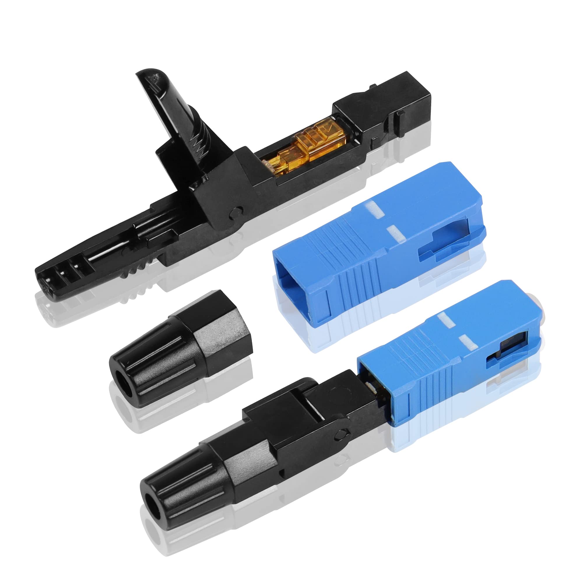 10x Connettori Fibra Ottica SC/UPC - Per Reti FTTH, CATV E Telecomunicazioni - Monomodale - Colore Verde - Foto 13