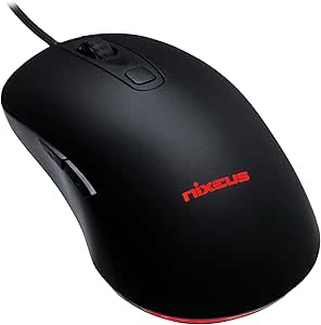 Nixeus Revel PixArt PMW3360 Gaming Mouse - Optical Gaming Sensor - Rubberized Black
