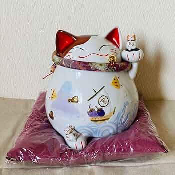 招き猫　猫舎道楽堂　陶器 71m9UCrfPmL._AC_UF350,