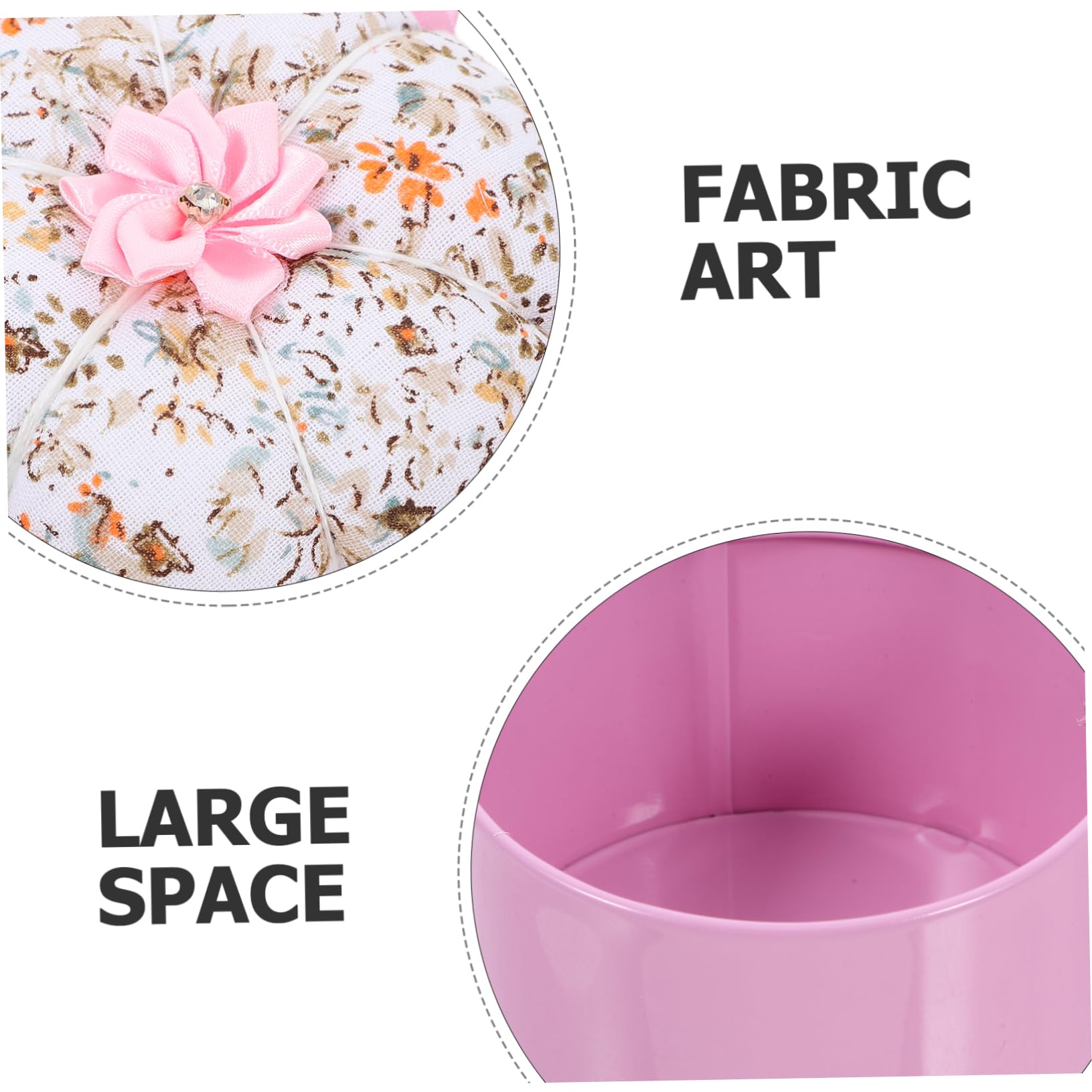 HAPINARY Pumpkin Pin Cushion Sewing Needle Holder Cute Needlework Box Fabric Needle Storage