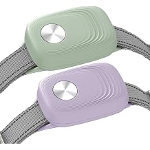 Automatic Pet Door Collar Compatible with High Tech Doggie Door, Fits & for MS-4 or 5, Purple & Green, 2PACK