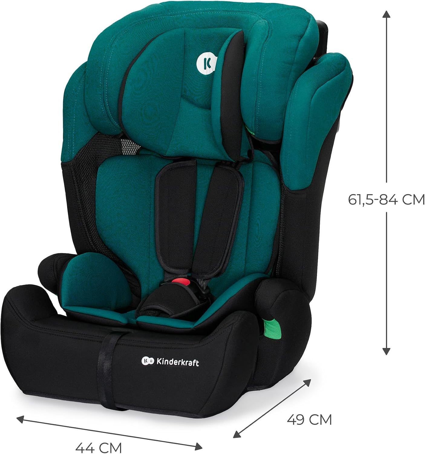 Kinderkraft COMFORT UP Автокресло i-Size, Регулируемый подголовник, Прошло краш-тесты, Системы безопасности, Вкладыш для самых маленьких, Стандарт R129, Группа ECE I/II/III 9–36 кг, Зеленый