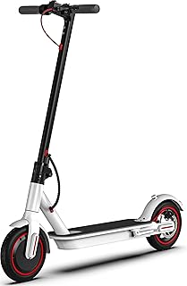 Electric Scooter for Adults, Up to 23/25 Miles & 22 MPH, 8.5/10" Honeycomb Solid Tires, Front/Dual Suspension, Built-in Side/Turn Lights