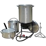 King Kooker 1265BF3 Portable Propane Outdoor Deep Frying/Boiling Package with 2 Aluminum Pots