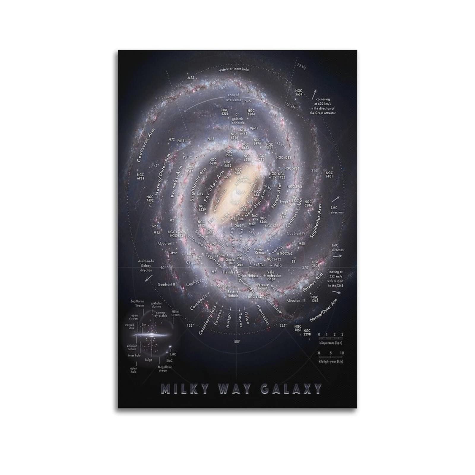 Poster Galaxie / Voie Lactée - Décoration Murale Space Art
