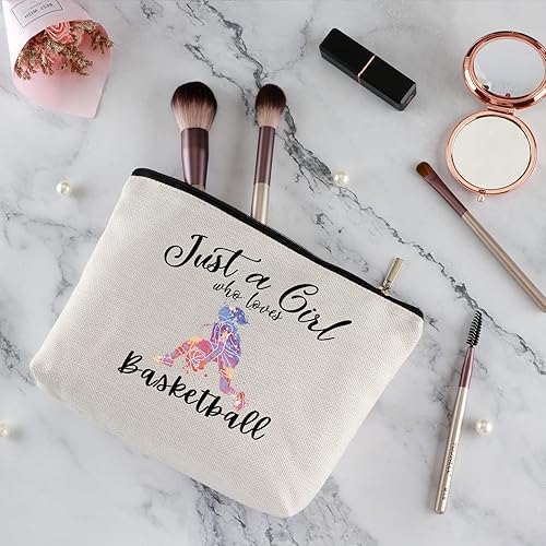 Miniatura 2 de Basketball Gifts for Women Zipper Travel Makeup Bags Basketball Coach Gifts Personalized Gifts for Basketball Lover Basketball Player for Birthday