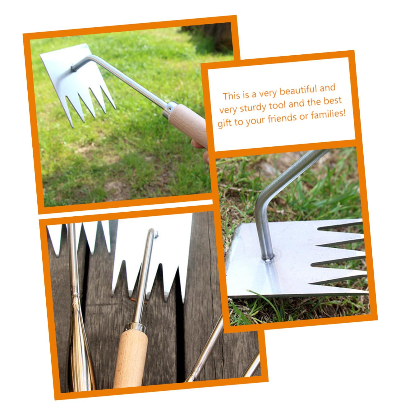 BESTonZON 4 Stück Ergonomischer Unkrautstecher Multifunktionales Gartenwerkzeug zum Entfernen von Gras und Moos für Präzises Jäten Pflasterfugen und Beeten und Langlebig Mit Speziellen