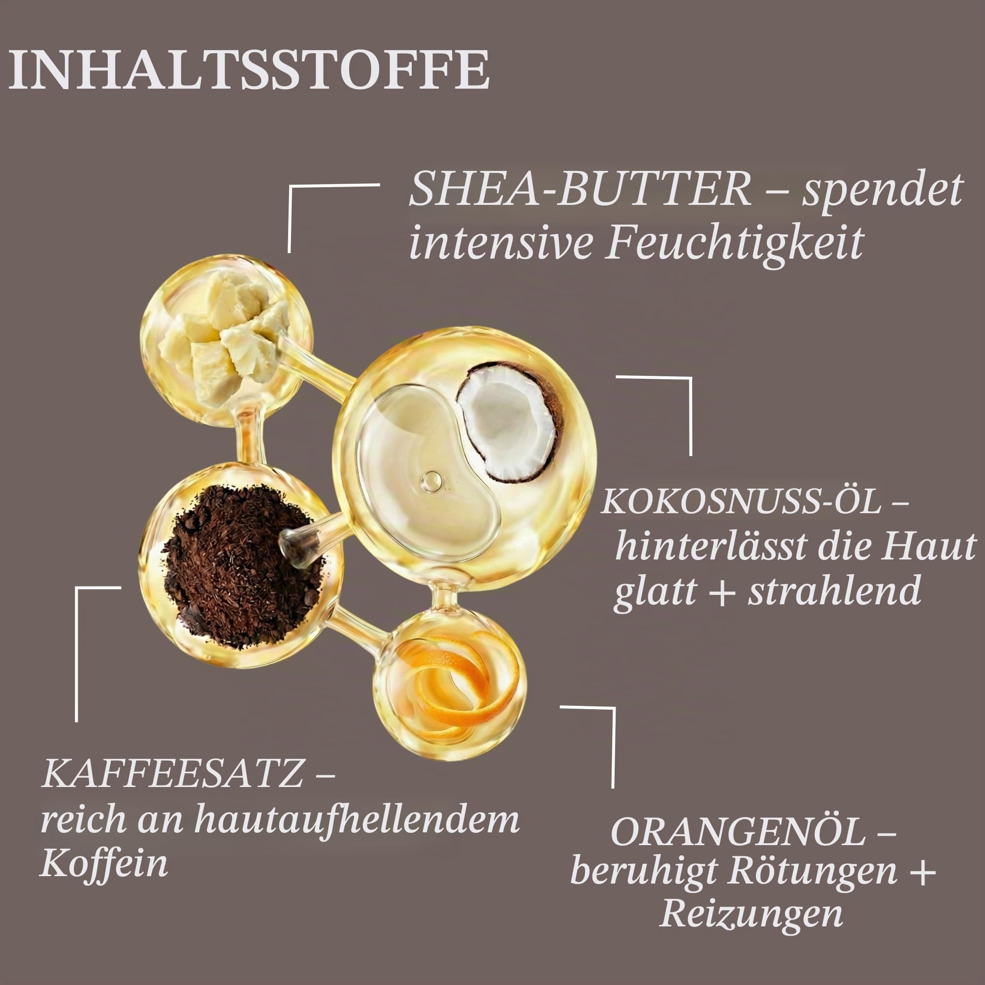 UpCircle Kaffee-Gesichtspeeling – Zitrusmischung für normale und trockene Haut 100 ml – Sheabutter, Kokosnuss + Hagebuttenöl – natürliches, veganes Gesichtspeeling für weiche, glatte Haut