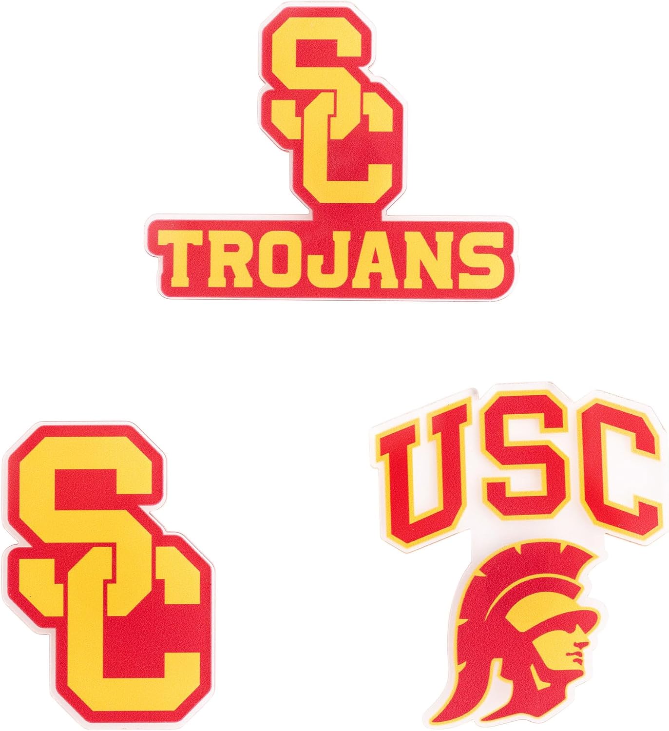 Desert Cactus University of Southern California Acrylic Magnet 3 Pack USC Trojans Decorative Design Officially Licensed (Magnet Set A)