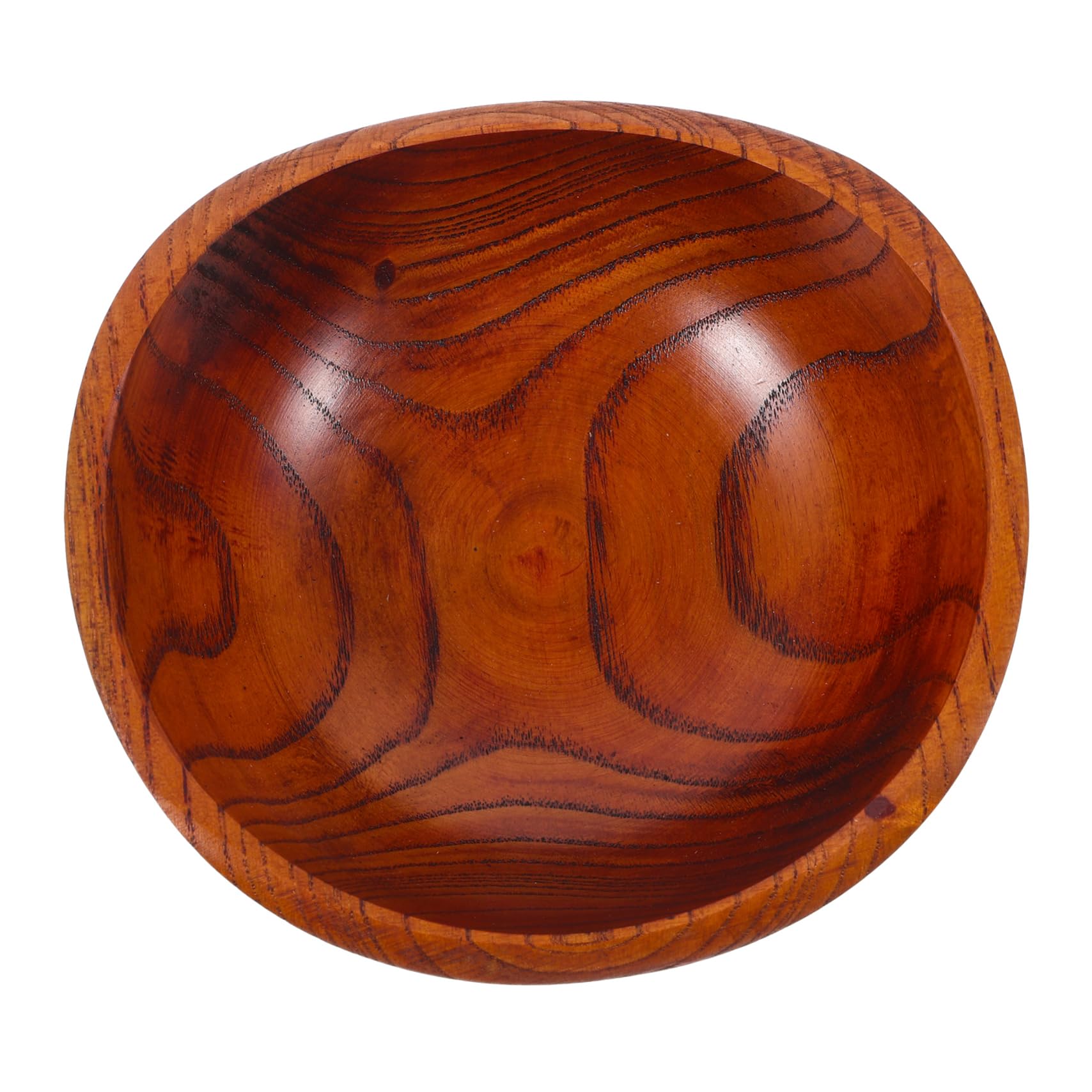 Mobestech Ingot Shaped Wooden Snack Bowl Lightweight Multipurpose Dessert Serving Bowl for Fruits Salads Soups for Weddings Housewarming Thanksgiving Celebrations