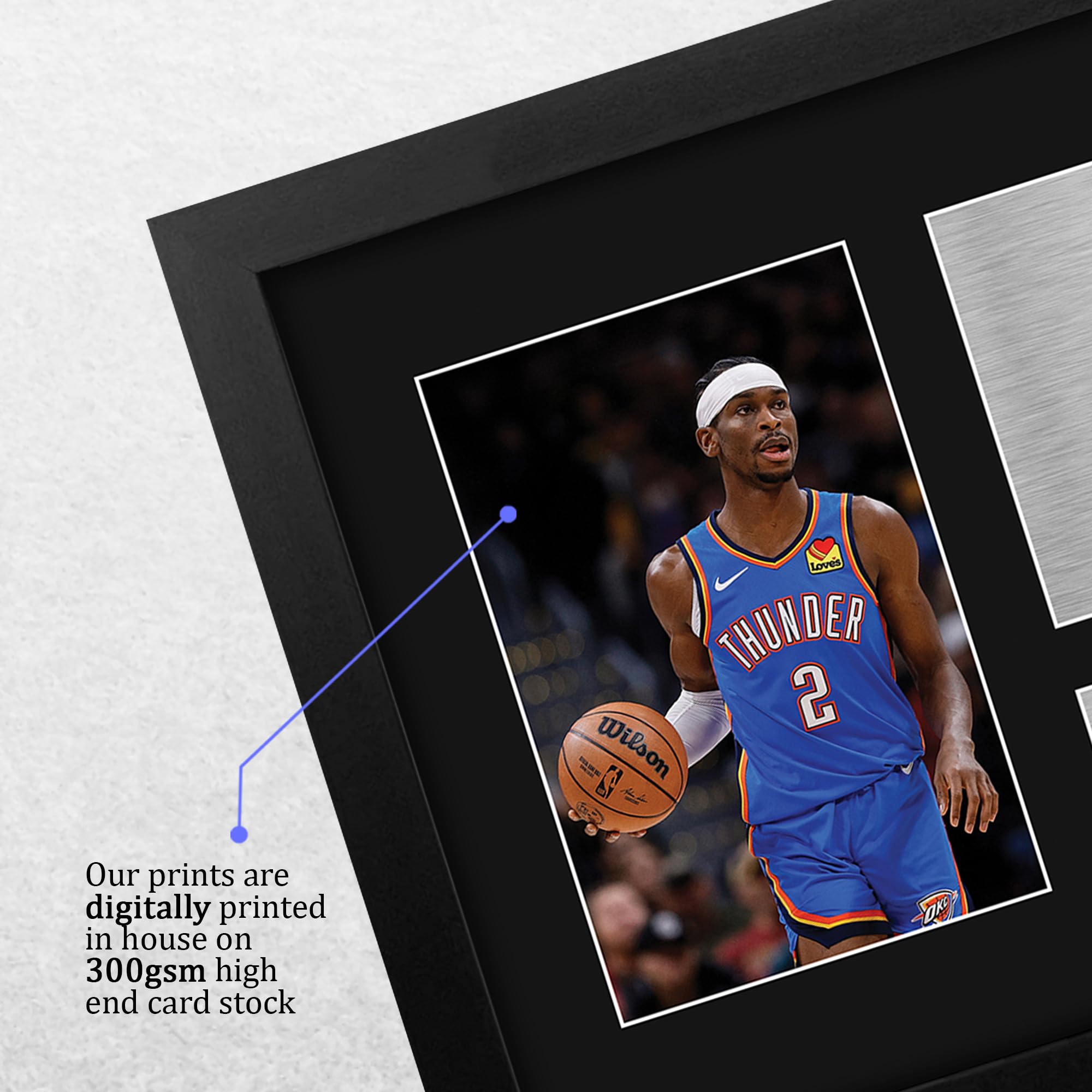 HWC Trading Shai Gilgeous-Alexander Framed Gifts Printed Signed