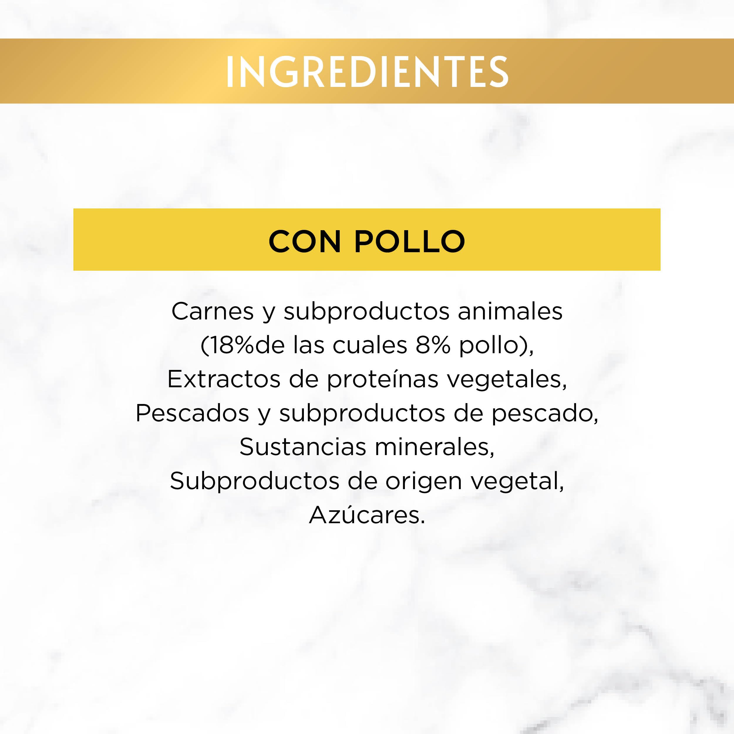 Purina Gourmet Gold Delicias Suculentas, Comida Húmeda para Gato con Pollo, 24 latas de 85g