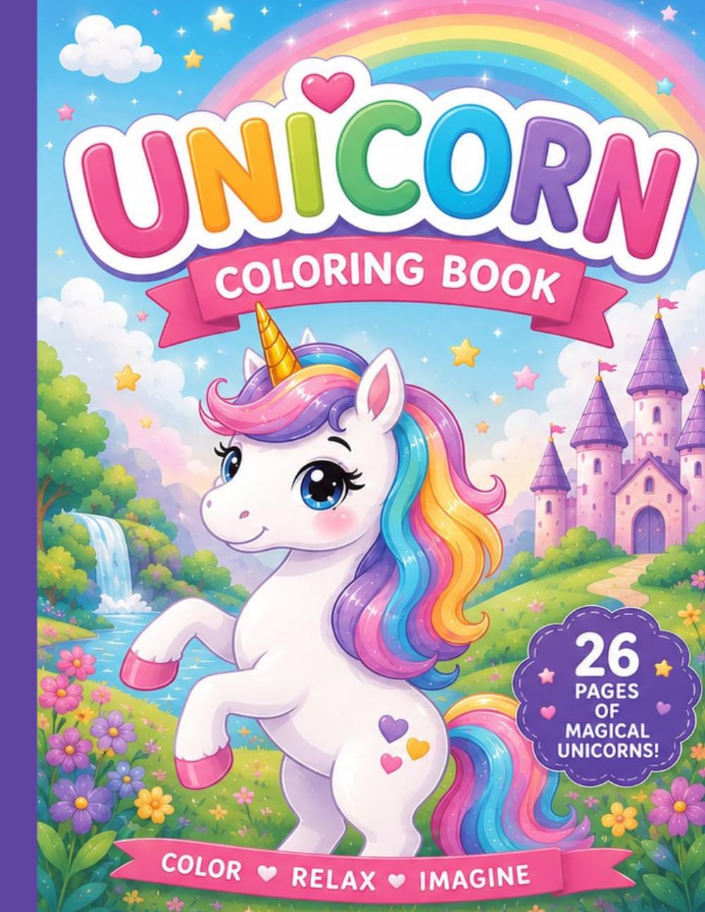Unicorn’s Activity Book: Fun Coloring Pages for Ages 4-8