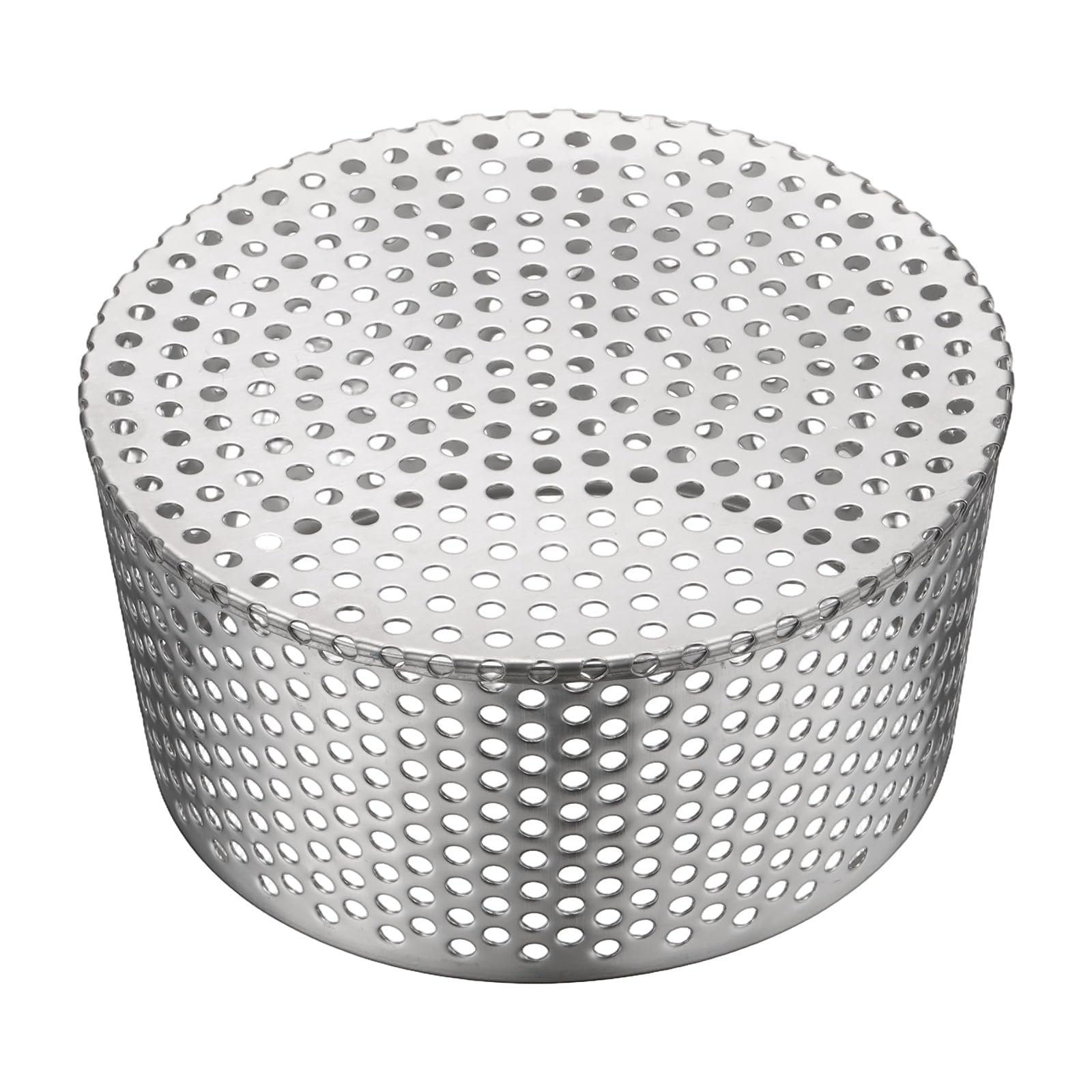 sourcing map PVC Termination Mesh Screen Vent Covers, Fit 6.3" to 7.09" 201 Stainless Steel Gutter Guard Filter, Conical Exhaust Pipe Cover Strainer for Furnace Roof Vent, Exhaust Pipe End Cap