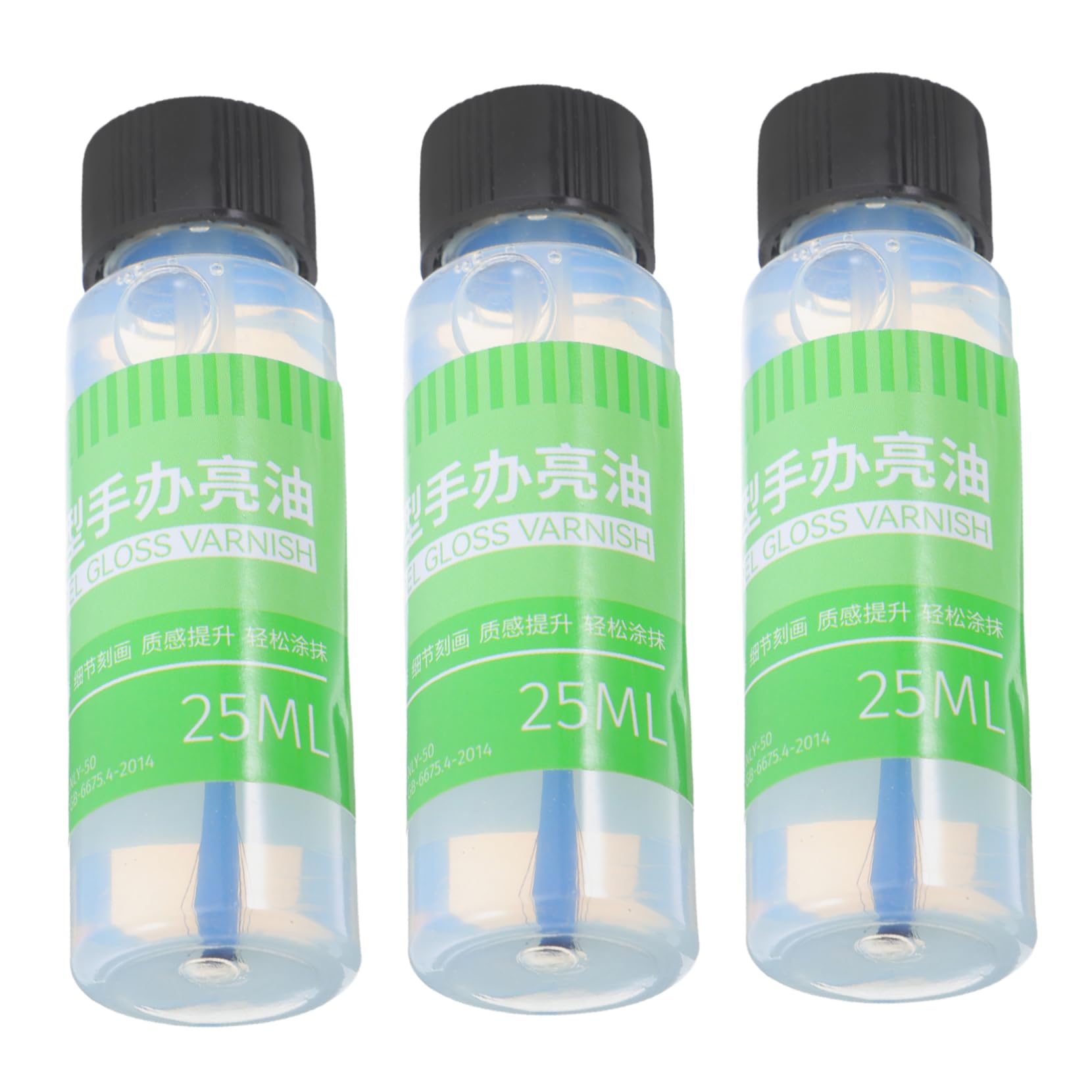 KONTONTY Modeling Clay Varnish Set 25ml Air Dry Clay Glaze Shiny Oil Brush Boys and Girls Pottery Tool for Sculpting Projects