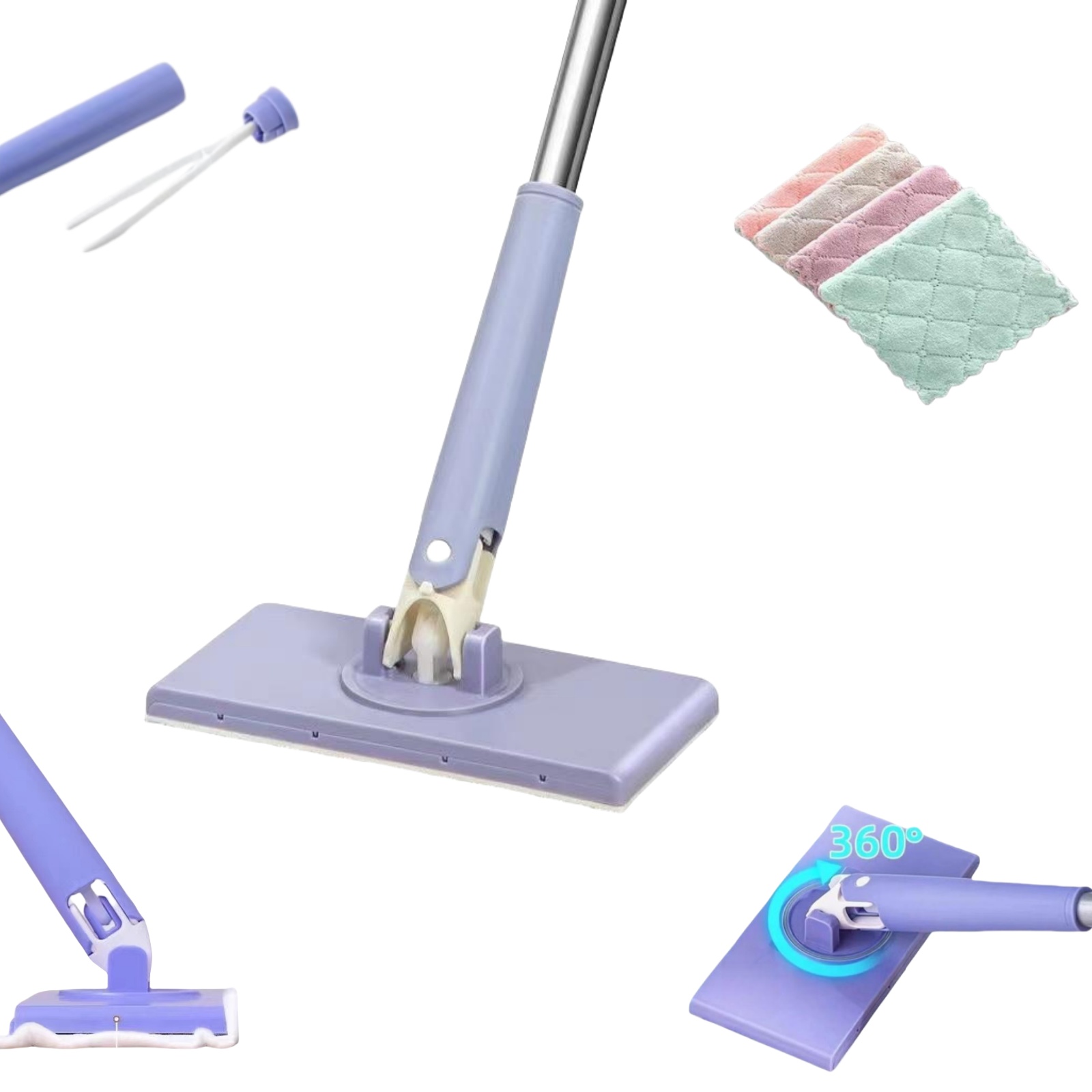 Amazon｜JoyNw クイックルワイパー 使い捨てシート対応 360度回転