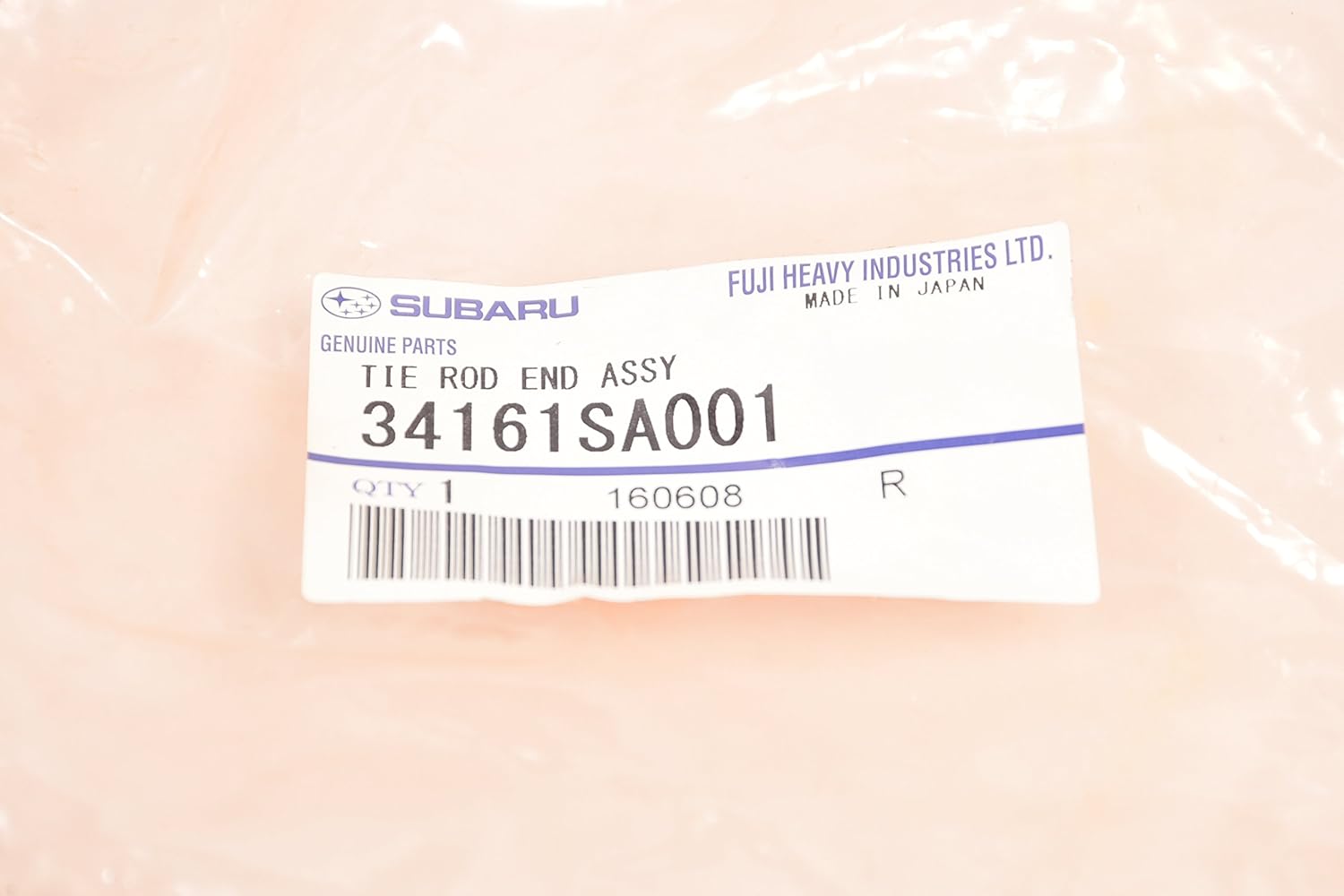 Subaru Steering Gear Front Outer Tie Rod End WRX Ascent Crosstrek Forester Outback STI Legacy 34161SA001 Genuine OEM