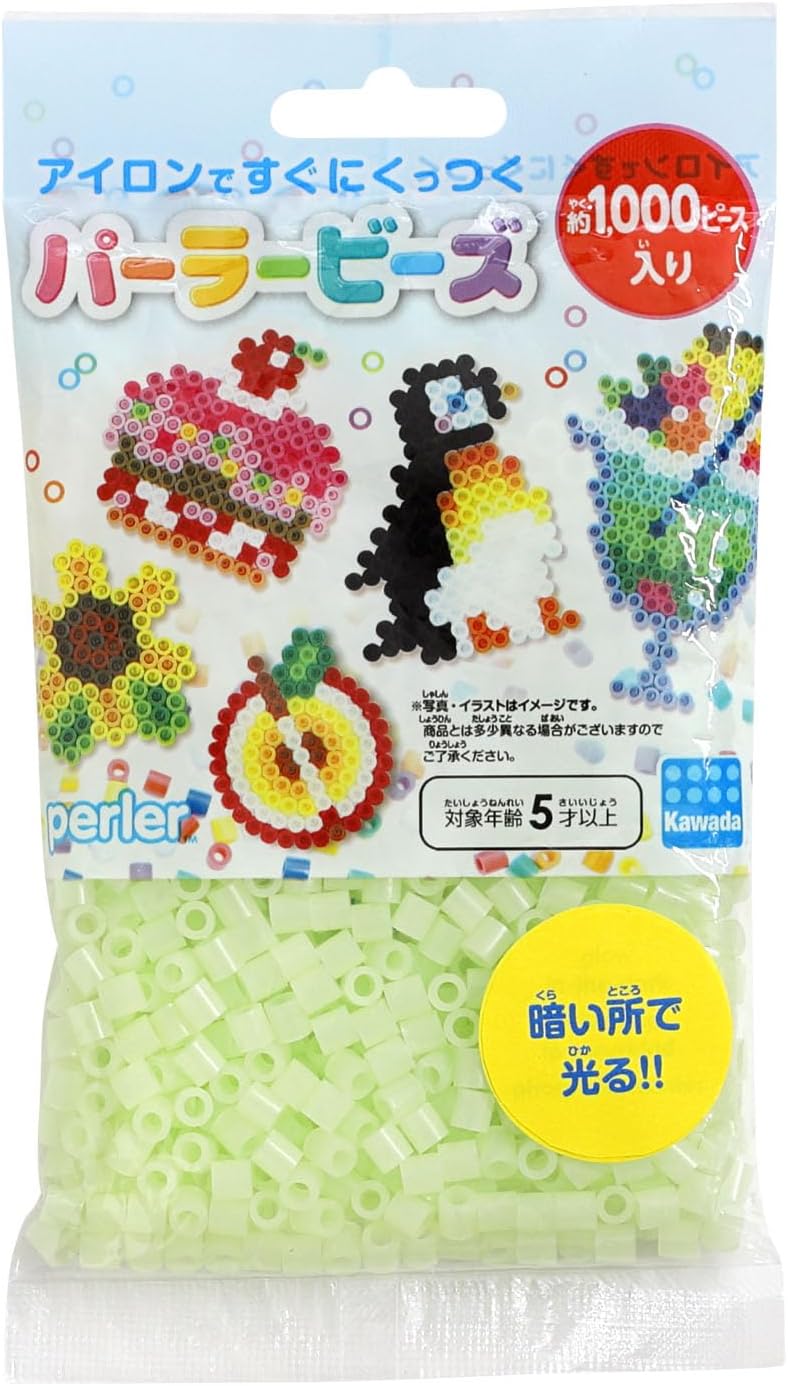 Perler Beads 1,000 Count-Glow Green