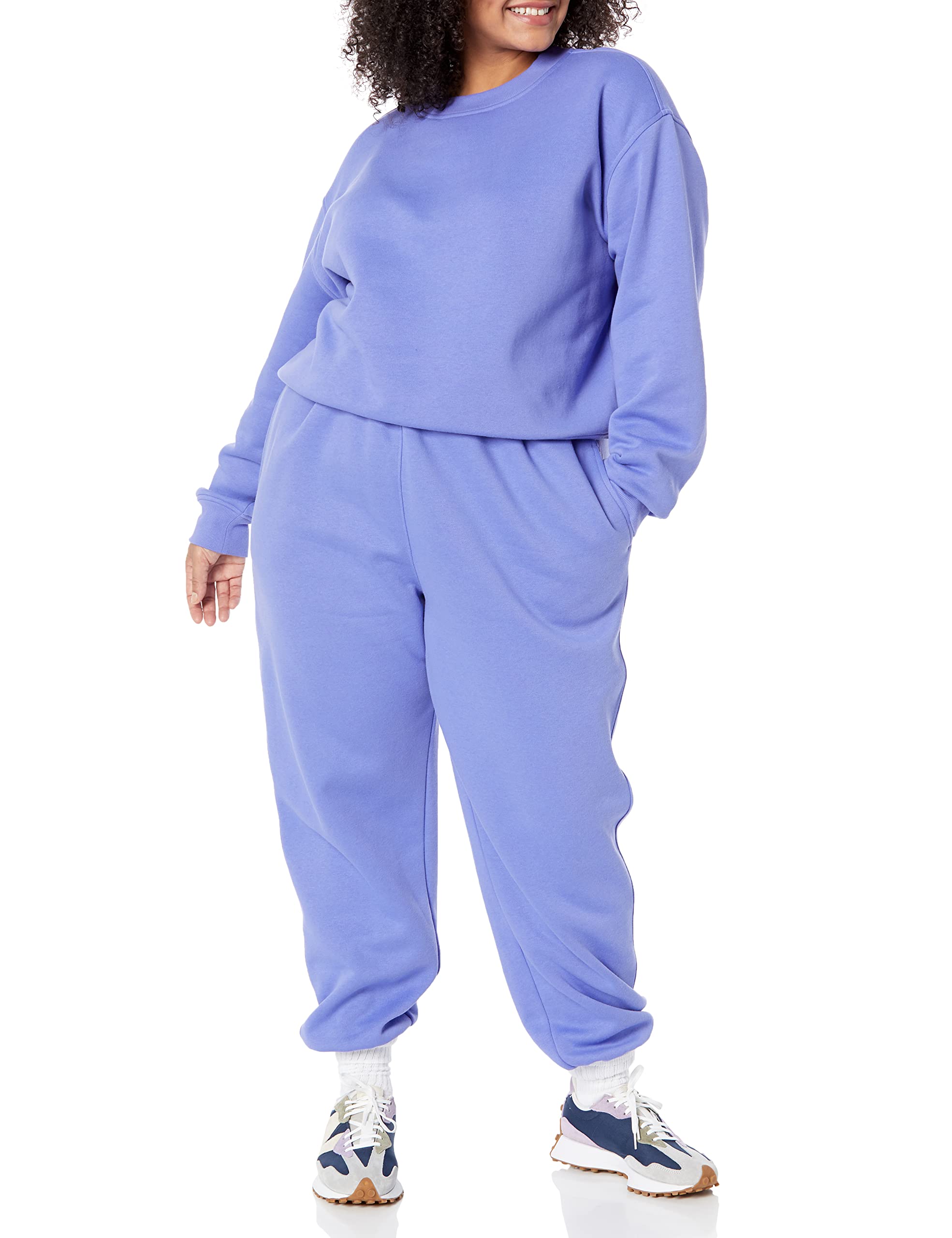 Amazon Essentials Sudadera corta de hombros caídos (disponible en tallas grandes) Mujer