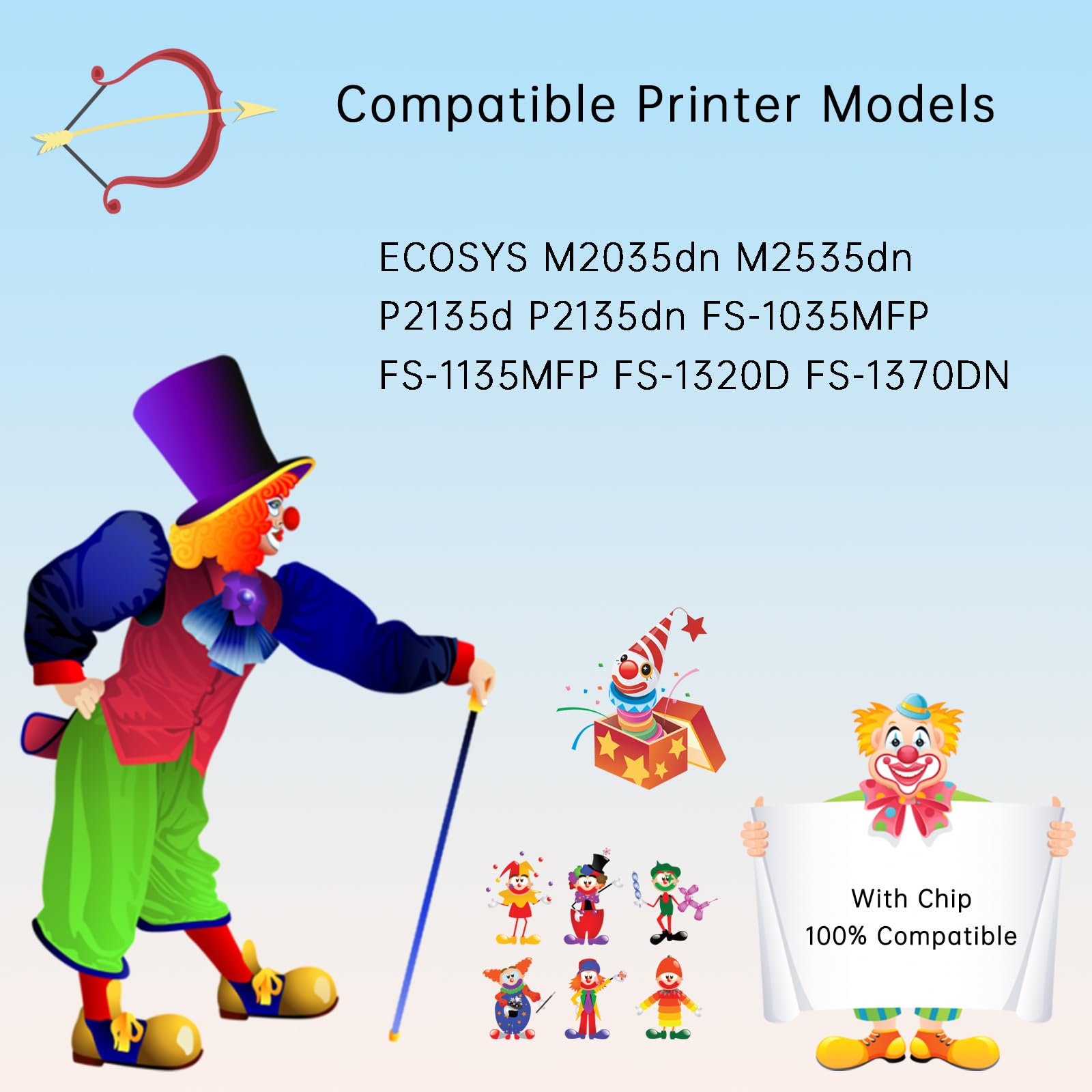 DV-170 Developer Unit Compatible with Toshiba ECOSYS M2035dn M2535dn P2135d P2135dn FS-1035MFP FS-1135MFP FS-1320D Printers (2-Pack Black)