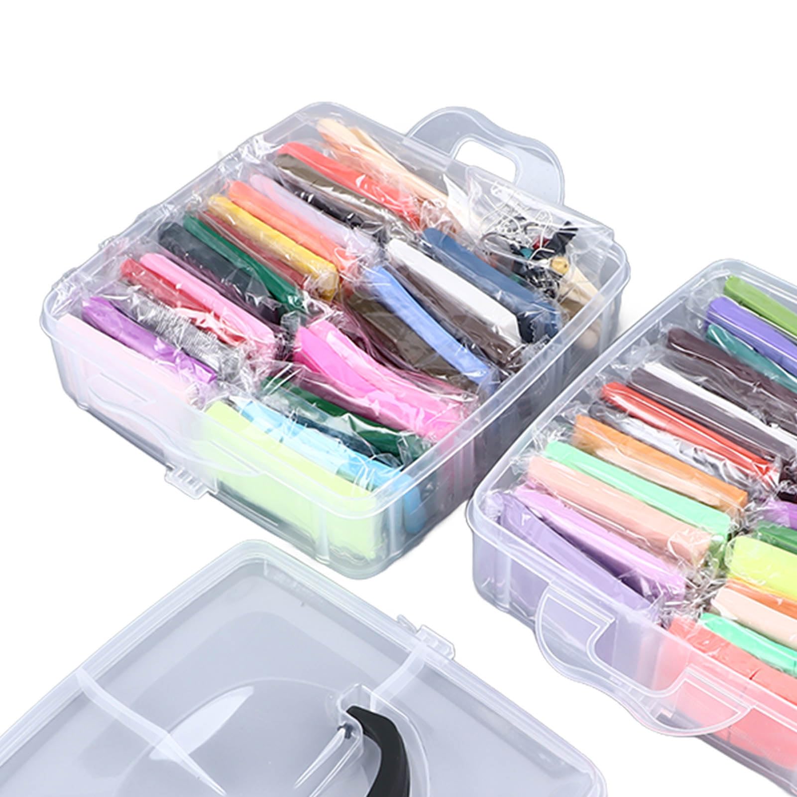 Set di 50 colori di argilla modellabile, argilla polimerica morbida che si asciuga all’aria, adatta a bambini di età superiore ai 3 anni; include 5 strumenti per la scultura e una